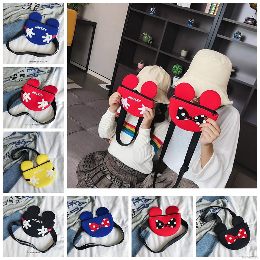 Túi đeo chéo chuột Mickey dễ thương cho bé gái