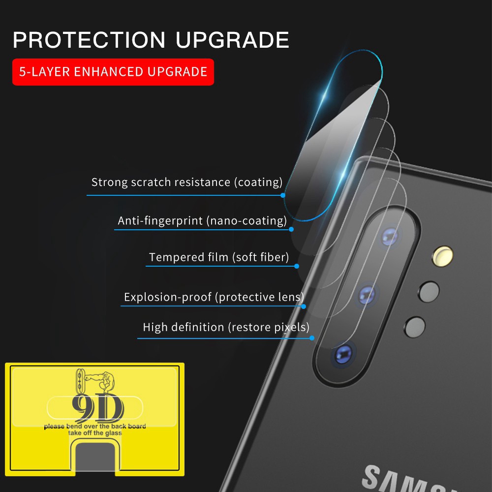 Miếng Dán Cường Lực Bảo Vệ Camera Sau Cho Samsung Galaxy S10 P8 S9 Plus Note 8 9