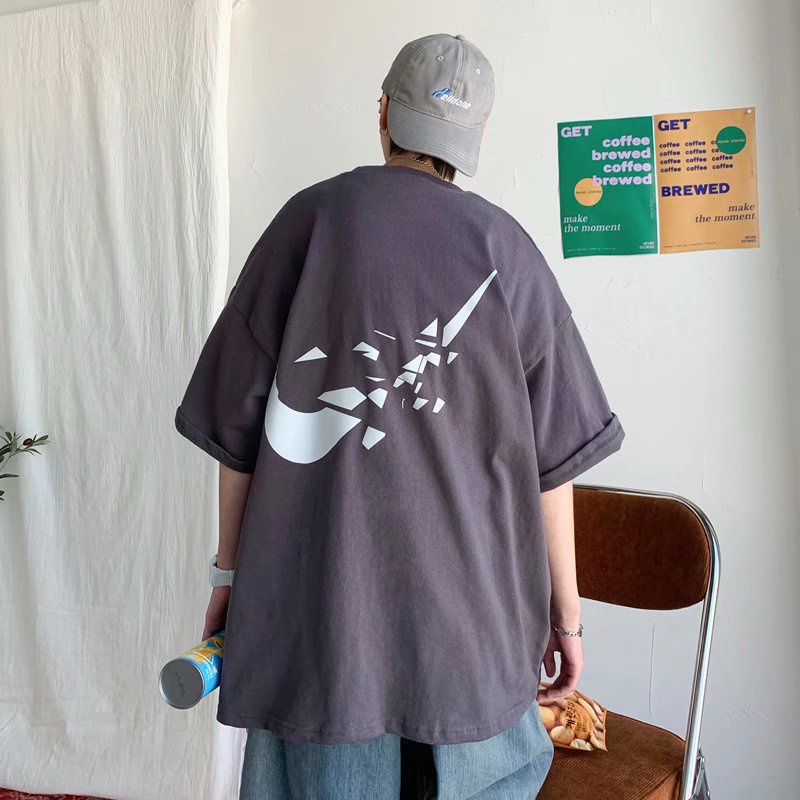 áo thun 100% cotton Tay Ngắn Size Rộng M-8XL Thích Hợp Cho Người Nặng Đến 150kg