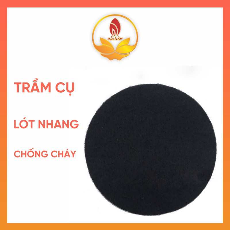 Hỏa Trầm Miếng Lót Cách Nhiệt, Chống Cháy, Đốt Nhang Trầm Hương