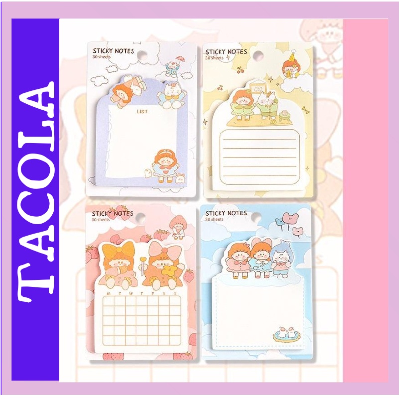 Giấy note dễ thương, giấy ghi chú họa tiết họa hình ngộ nghĩnh N07