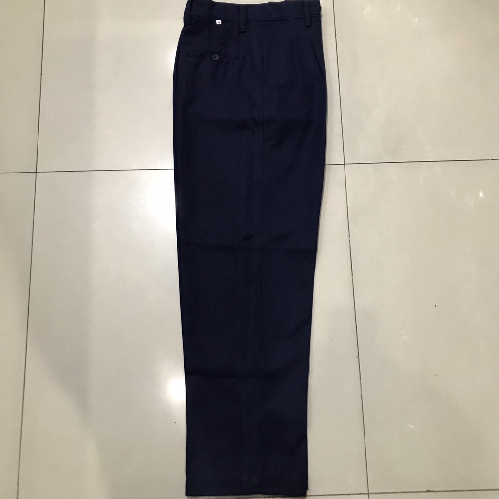 Quần bảo vệ nam quần tay âu công sở màu xanh đen vải kaki thành công siêu xịn -Nsafe