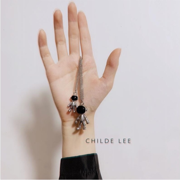 Mới Vòng cổ Mặt Phi Hành Gia Nhỏ Cho Cặp Đôi