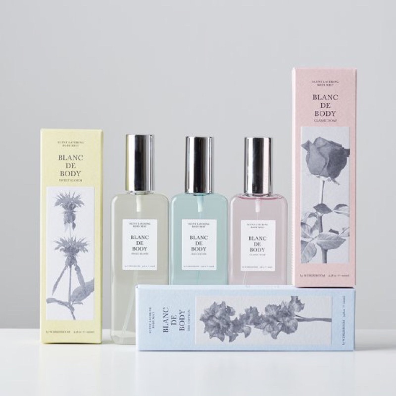 Nước hoa xịt thơm toàn thân W.DRESSROOM Blanc De Body Scent Layering Body Mist 100ml
