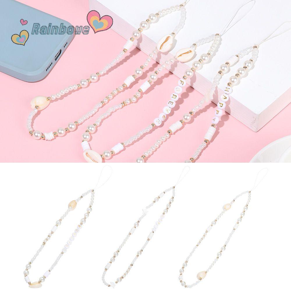 Dây Đeo Điện Thoại Xâu Hạt Bằng Acrylic Hình Ngôi Sao / Cầu Vồng Phong Cách Bohemian