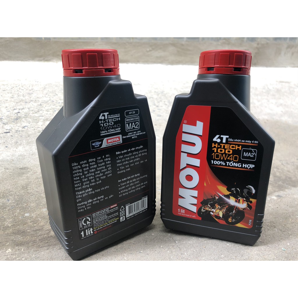 combo 2 chai motul htech 1 lít