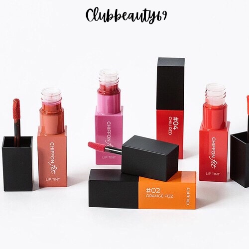 Son tint Chiffon Fit Lip Tint 3g, son Célefit, kèm bill web
