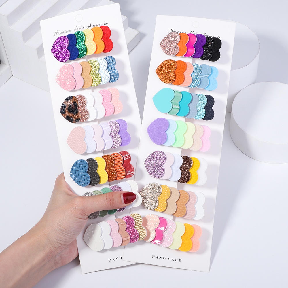 Kẹp tóc KIDSBOWS hình trái tim lấp lánh thời trang cho bé gái