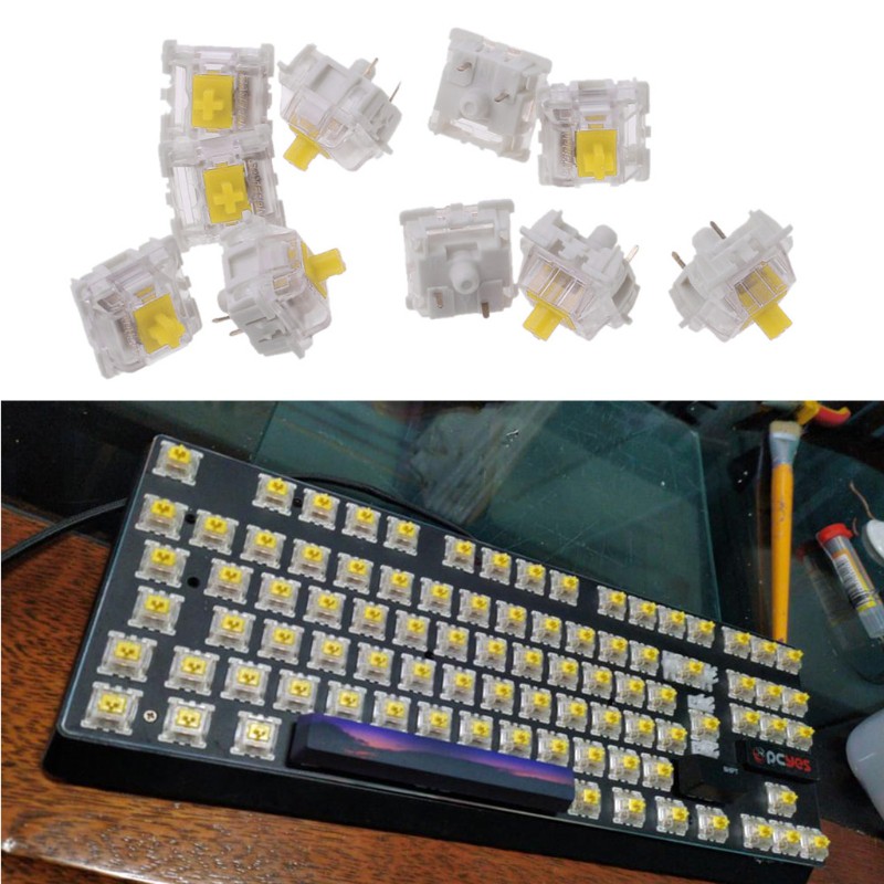 Set 10 Công Tắc Đèn Led 3pin Mx Fit Gh60