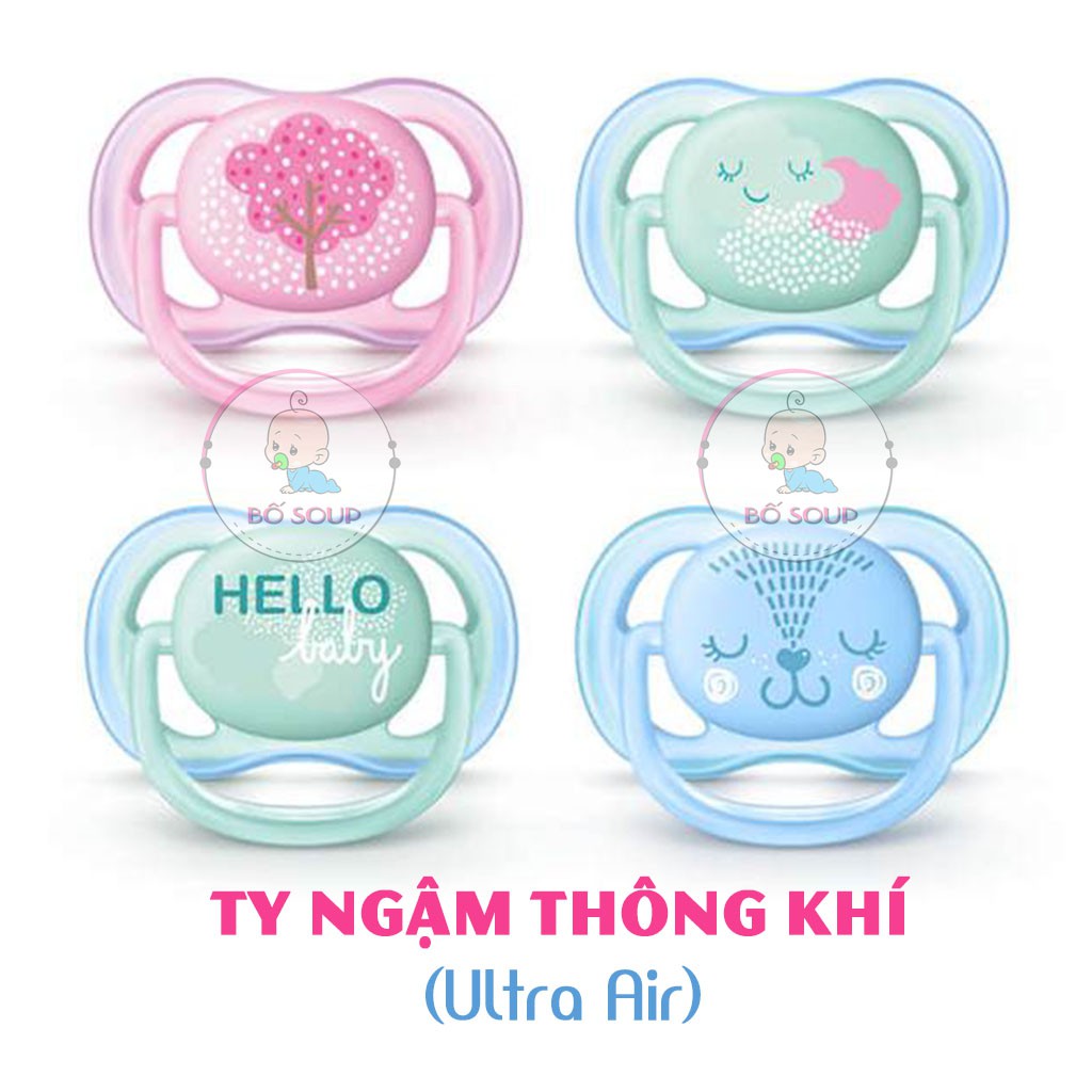 Núm Ti Giả Avent Ultra Air, Ultra Soft Cho Bé Shop Bố Soup