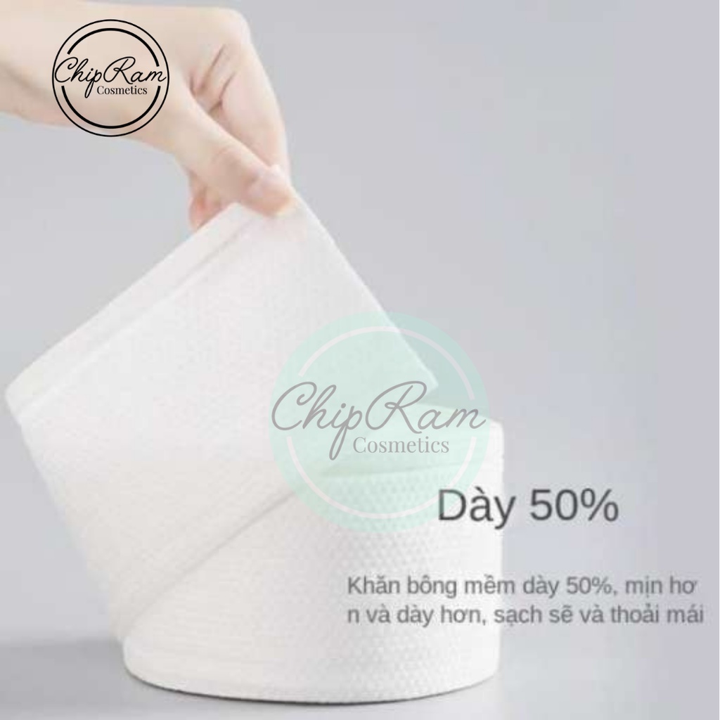 Khăn Giấy Lau Mặt Cotton Dùng 1 Lần Trái Đào/ Cuộn Khăn Lau Mặt Tẩy Trang