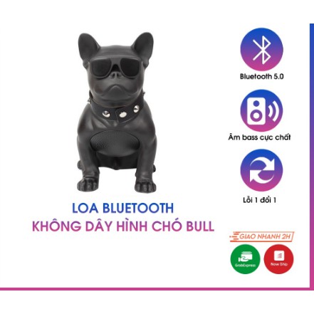 Loa Bluetooth Không Dây Hình Con Chó Bull M10 Sơn Nhám Chống Thấm Nước, Âm Thanh Lớn, Âm Bass Trầm, Vỏ Chống Va Đập Tốt