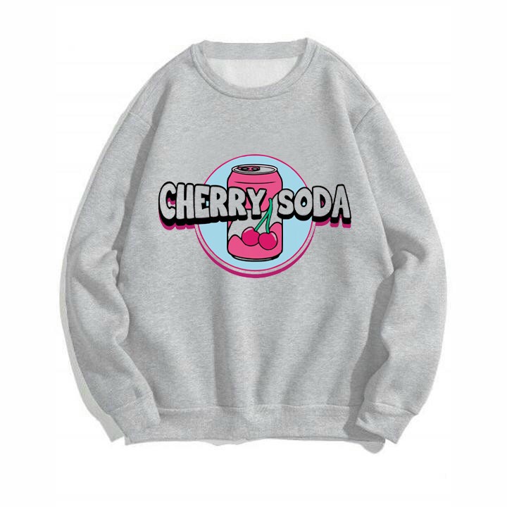 Áo Sweater Nỉ Unisex Form Nam Nữ Cherry Soda Chất Vải Nỉ Thoáng Mát Nhiều Màu Cực Đẹp