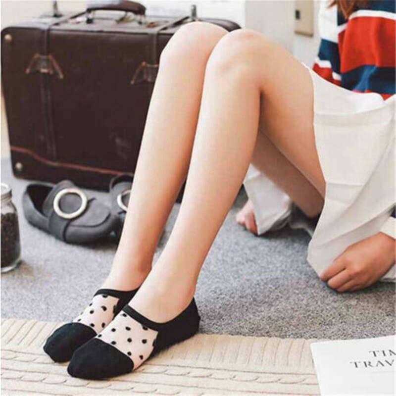1 Đôi Tất Lụa Xuyên Thấu Thanh Lịch Cho Nữ