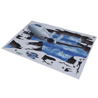 Miếng Dán Tường / Sàn Hình Máy Bay 3d Độc Đáo