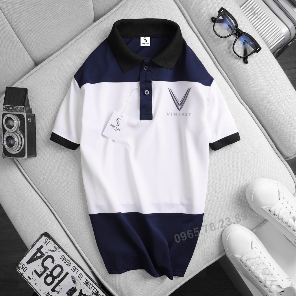 Áo phối polo cao cấp Vinfast Chính Hãng - sang trọng, cotton thoáng mát, không xù lông