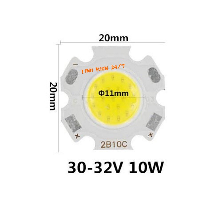 Nhân Đèn Led Chip Led COB 10W Sáng Trắng