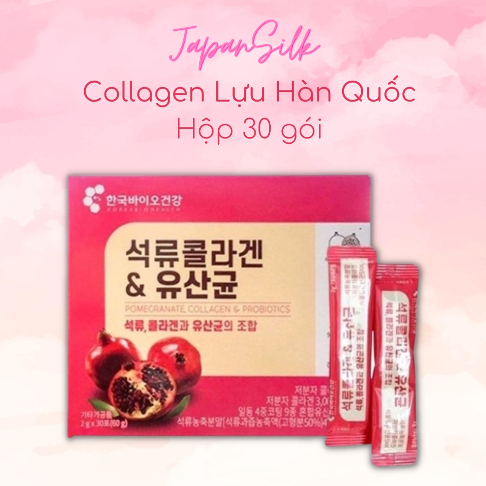 Bột Collagen Uống Lựu Đỏ Bio Cell Hàn Quốc