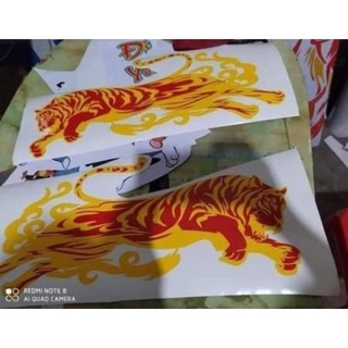 Tem hổ trang trí xe tải