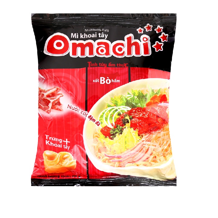 Mì Omachi sốt bò hầm 80g -  SM0004 -  SIBMART