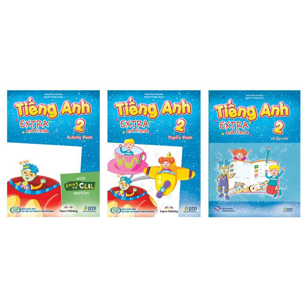 Sách - DTPbooks - Tiếng Anh 2 Extra and Friends pack (SB, WB, Notebook)