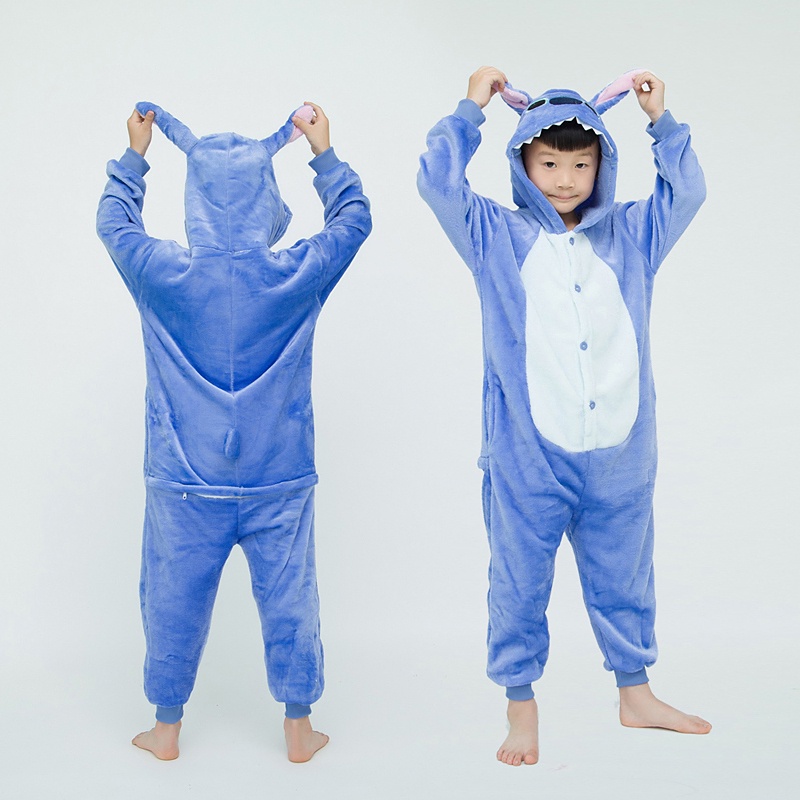 Bộ Đồ Ngủ Tay Dài Có Nón Hình Gấu Trúc Dễ Thương Cho Bé