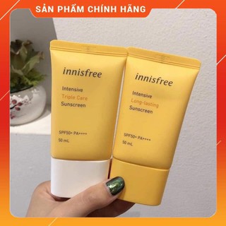 ☀Kem chống nắng Triple Sheid và Long Lasting innisfree [Chuẩn hãng] + chống nước, lâu trôi