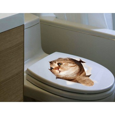 Miếng Dán Trang Trí Hình Mèo Con 3D Dễ Thương, Giấy Dán Tường - Văn Phòng Phẩm Sáng Tạo