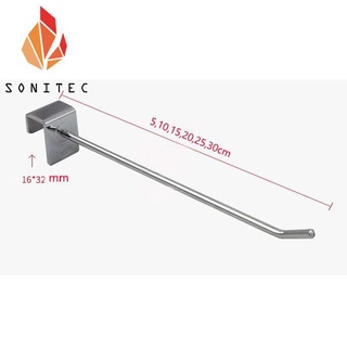 Móc treo inox phụ kiện ốp lưng điện thoại siêu thị Móc treo phụ kiện cài thanh inox 15*30mm
