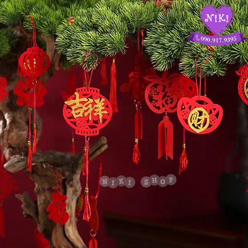 TẾT DÂY TREO TRANG TRÍ CÂY KIỂNG - MAI  ĐÀO- ĐỔ DÙNG - TRANG TRÍ NHÀ
