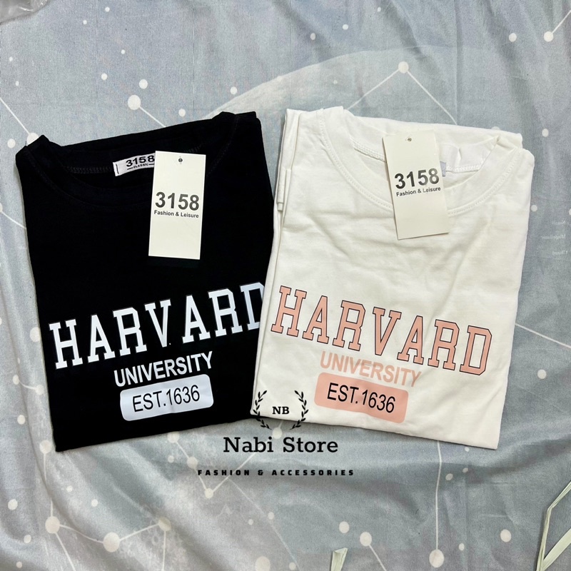 Áo thun cotton khô in chữ HARVARD [Ảnh thật shop chụp 100%]