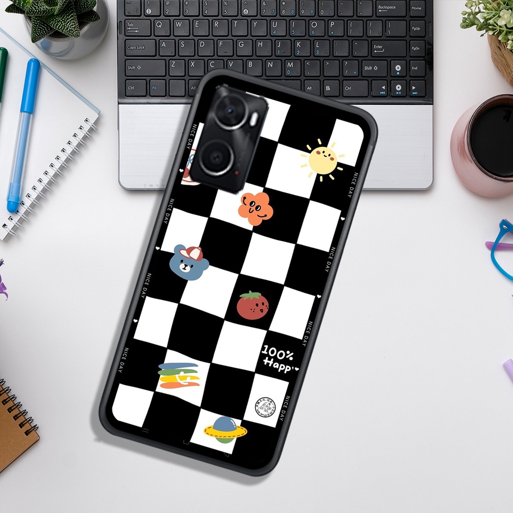 Ốp Lưng OPPO A76 4G - REALME 9 4G - REALME 9i  , In Hình &quot;Black Heart&quot; Phong Cách Đẹp.
