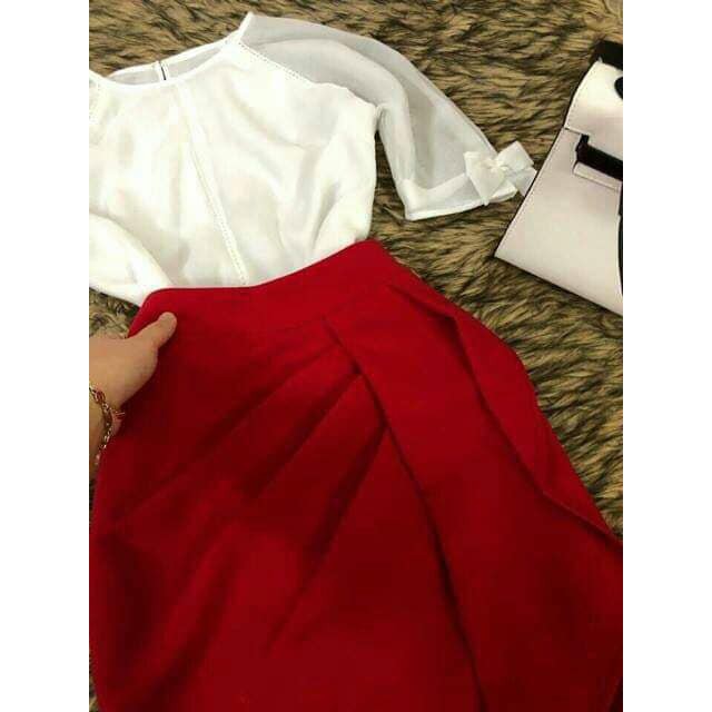 ( 4 size, 3 màu ) Chân Váy Bút Chì Xếp Ly Vạt Bèo | BigBuy360 - bigbuy360.vn