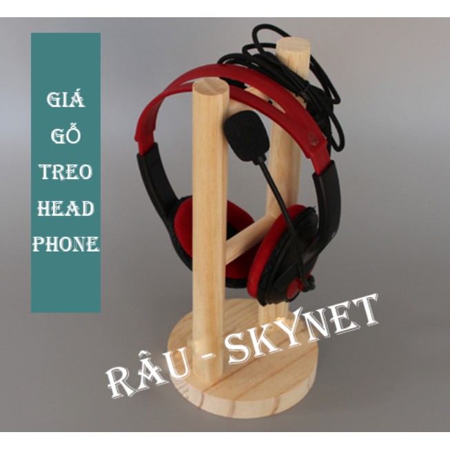 Giá treo headphone - hanger headphone - Gỗ