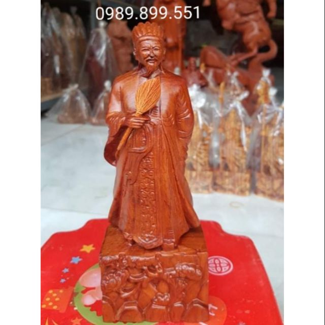 Tượng khổng minh gỗ hương