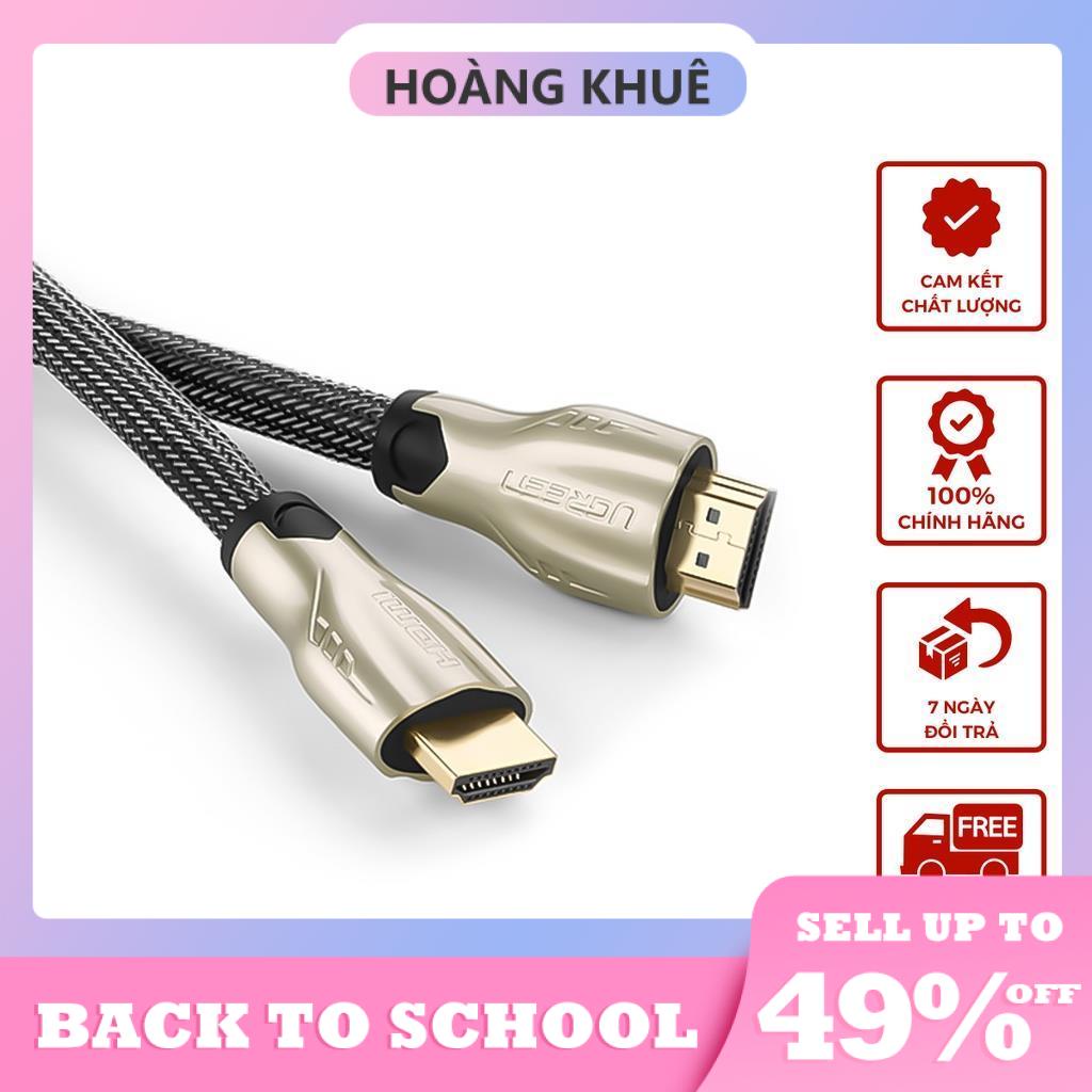 Dây cáp HDMI 2.0/ 1.4 hỗ trợ độ phân giải cao FullHD 4Kx2K 60Hz, dài từ 1-15m UGREEN HD102 dạng dây dẹt và dây tròn