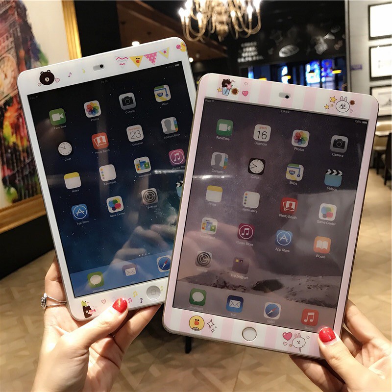 Mới Kính Cường Lực Bảo Vệ Màn Hình Họa Tiết Hoạt Hình Cho Ipad 2018 / 17 Air2 Pro 9.7