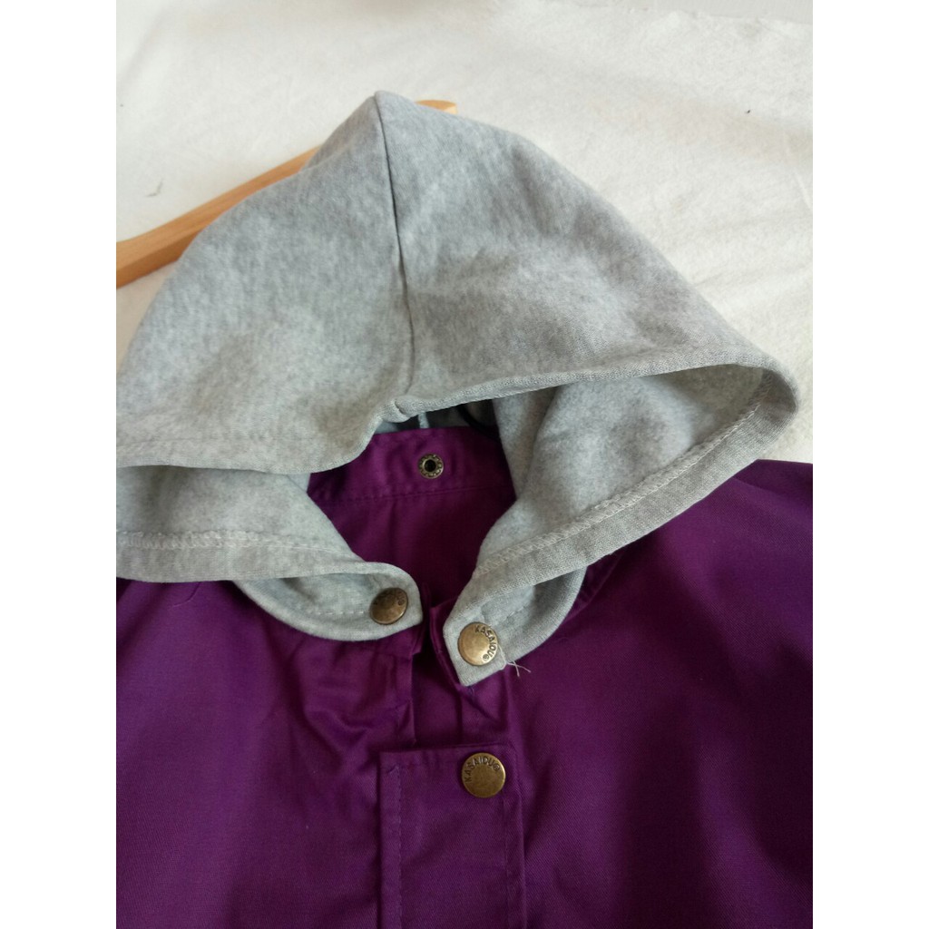 Khoác kaki nút cài kèm nón | BigBuy360 - bigbuy360.vn