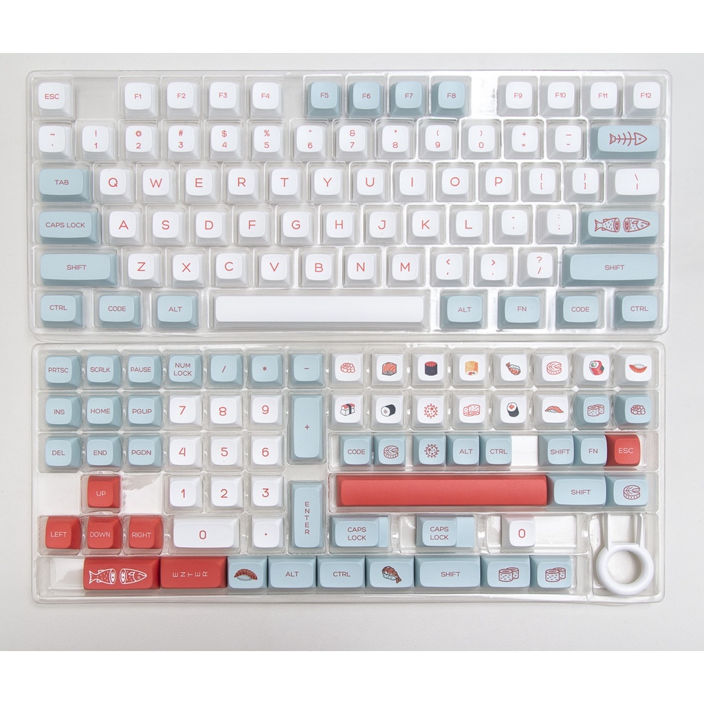 140 phím Salmon Keycaps XDA Profile PBT Dye Phụ Bàn phím cơ học Keycap