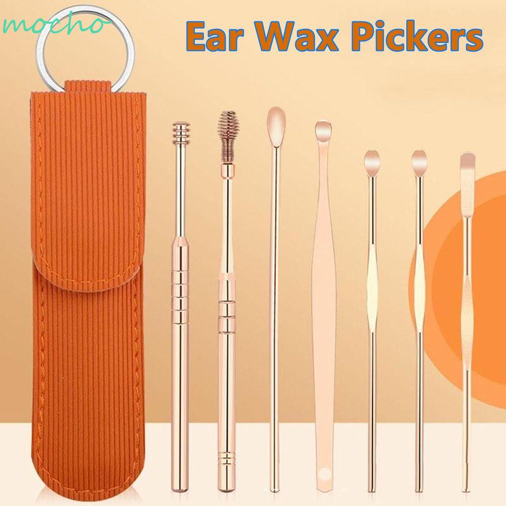 Set 7 dụng cụ lấy ráy tai bằng thép không gỉ chăm sóc tiện dụng