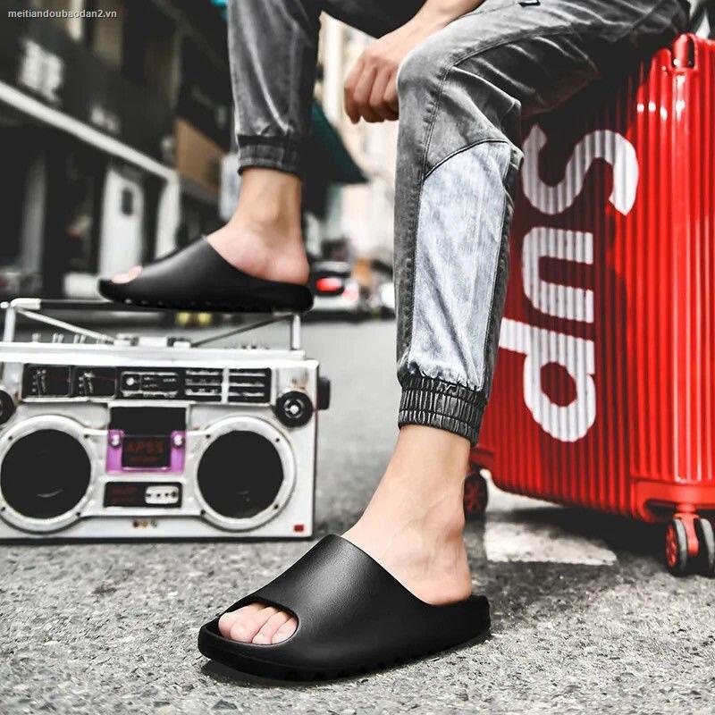 Dép quai ngang đế dày thời trang mùa hè thoáng khí cho nam và nữ