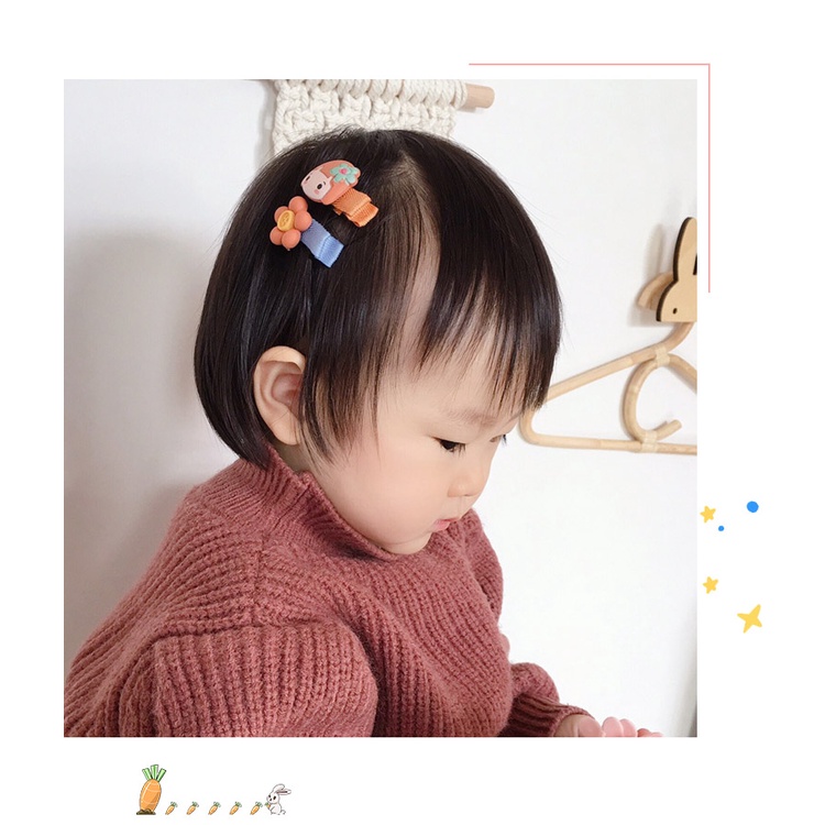 Kẹp Tóc Mini Dễ Thương Không Đau Cho Bé Gái
