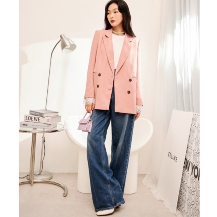 Áo blazer nữ dài tay 2 lớp dày dặn, chuẩn form, phong cách Hàn Quốc A00528