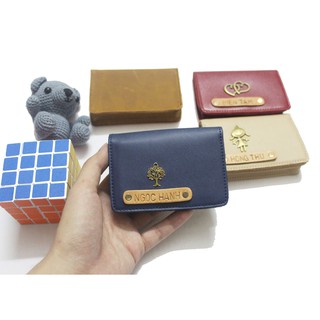Ví Da Namecard đựng thẻ cạc Nhỏ Gọn