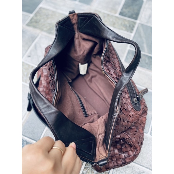 SALE- túi si da thật đan