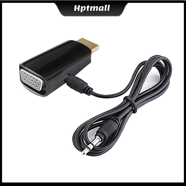 Đầu Chuyển Đổi NTO 1080P HDMI Sang VGA + Đầu Cắm Âm Thanh 3.5Mm full HD Cho PC Laptop