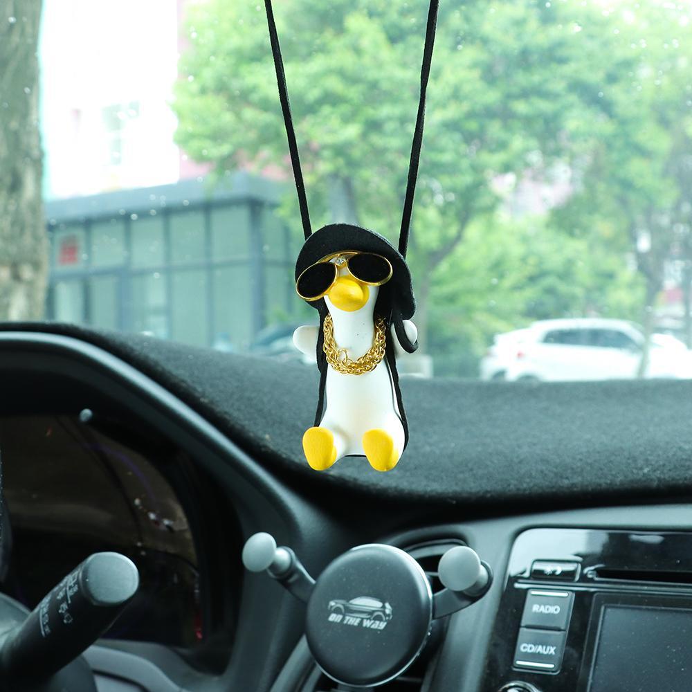 Phụ Kiện Treo Trang Trí Hình Vịt Đội Mũ Bảo Hiểm Dễ Thương Xinh Xắn