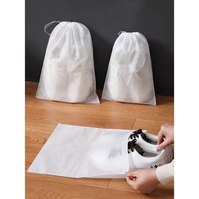 Túi Đựng Giày Đa Năng Vải Không Dệt - Miệng Dây Rút Tiện Lợi chống bụi dễ dàng mang theo khi du lịch