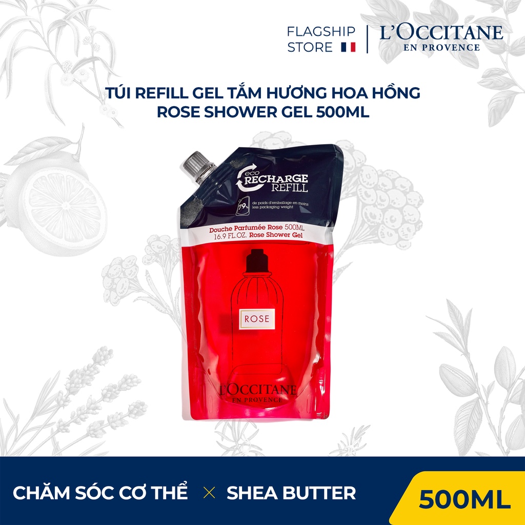 [Túi Refill] Gel Tắm Hương Hoa Hồng Rose Shower Gel 500ml