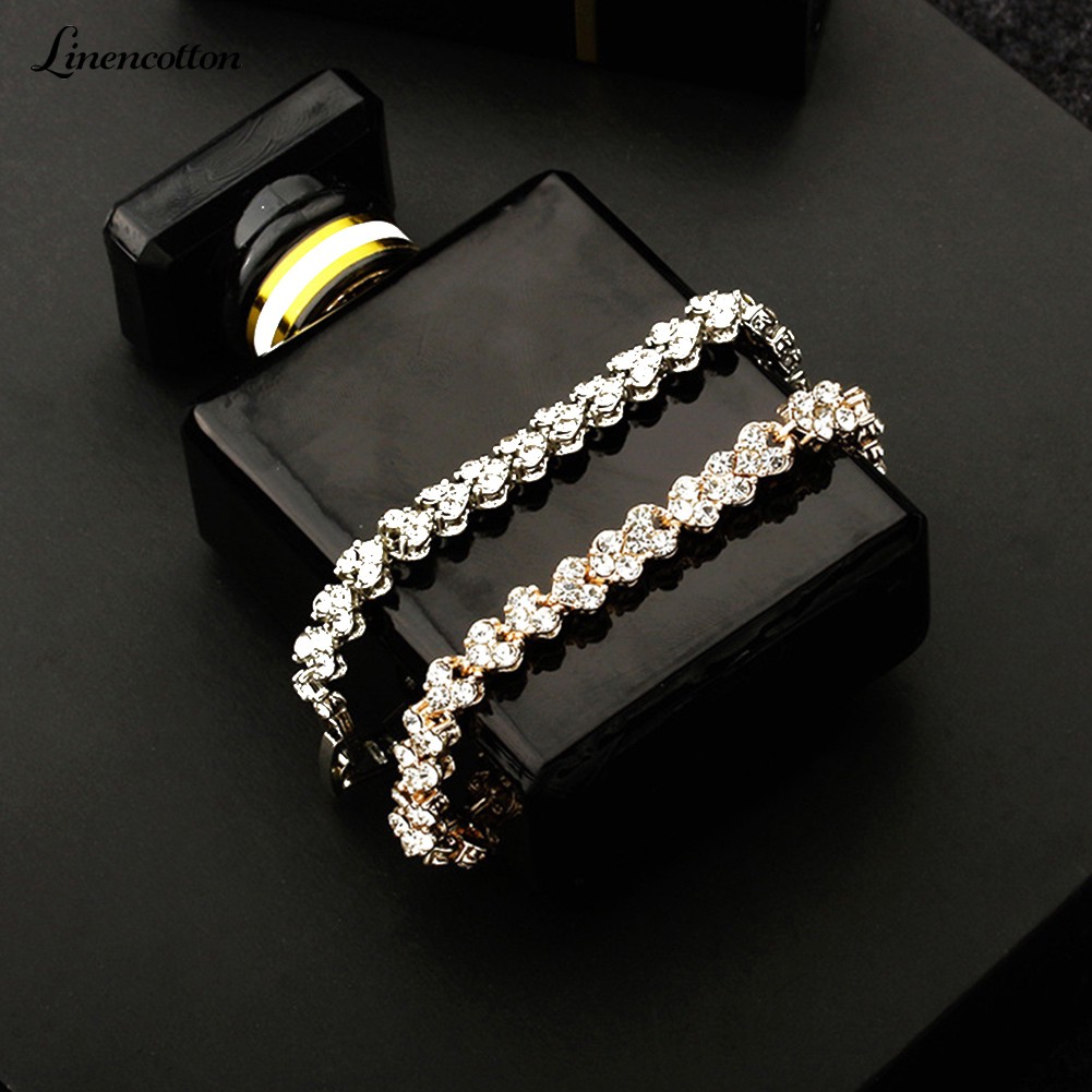 Full Cubic Zirconia Inlaid Bracelet